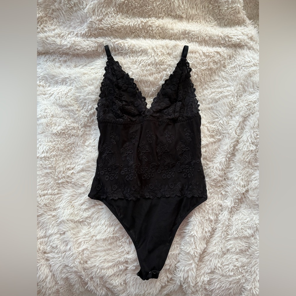 Dynamite Black Lace Bodysuit